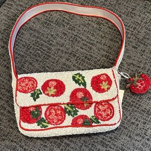 NWT VIRAL Beaded Tomato Purse with 🍅 Charm